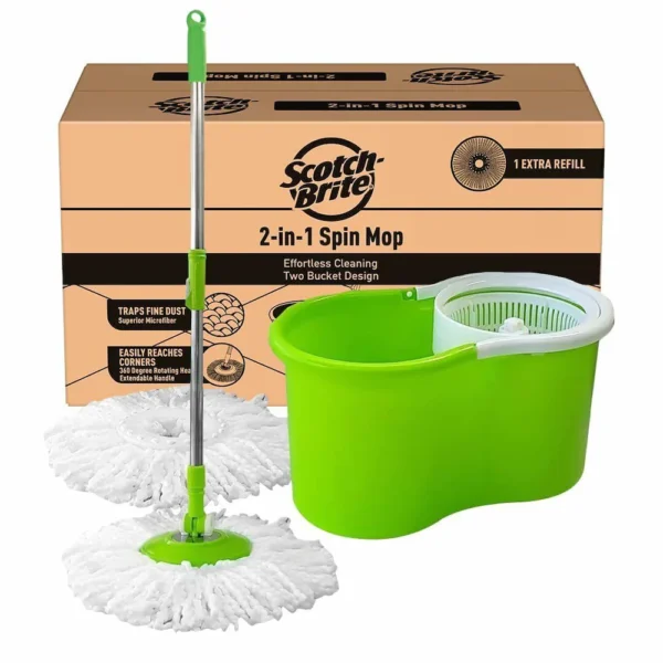SCOTCH BRITE 2 IN 1 SPIN MOP