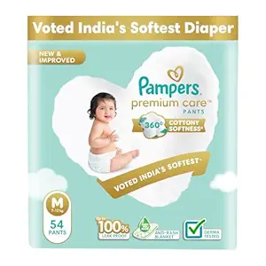 PAMPERS PRIMEUM  M SIZE 54 PANTS