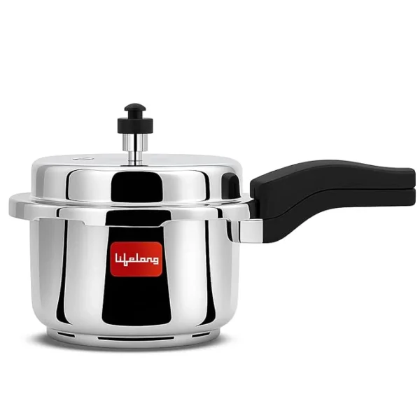 Lifelong Stainless Steel Pressure Cooker – 3 Liters,