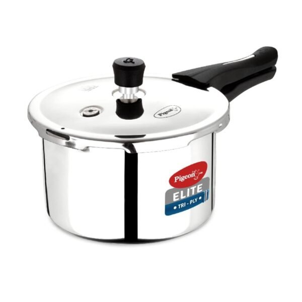 Pigeon Elite Shine 2 Litre Tri-Ply Body Outer Lid Pressure Cooker