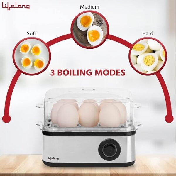 Lifelong 2-in1 Egg Boiler 500W 8 EGG PLATE