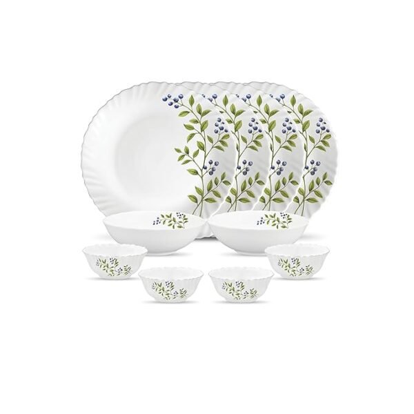 La Opala  Glass Crockery Dinner Set 10 pcs