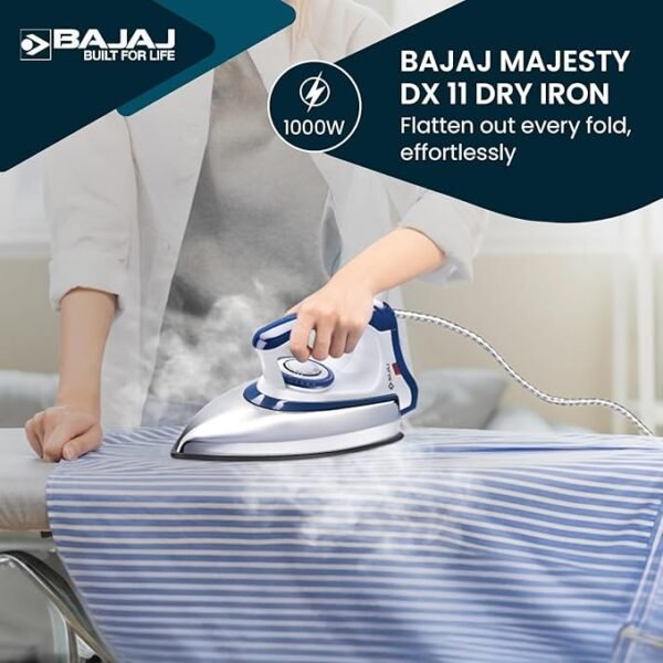 Bajaj Steel Majesty DX-11 1000 Watts Dry Iron