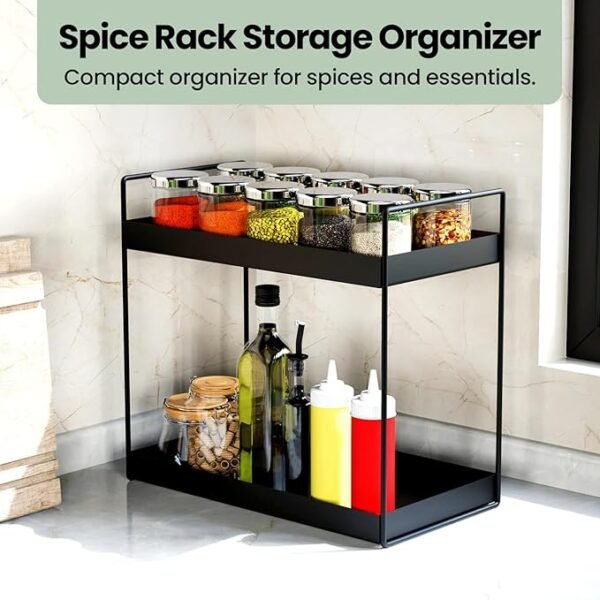 Iron 2-Tier Countertop MultipurposeOrganizer