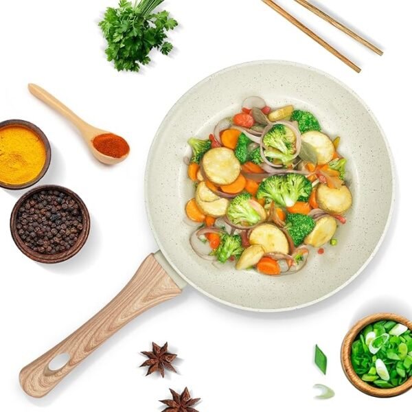 SOLARA Belmont Marble Frying Pan 24cm,