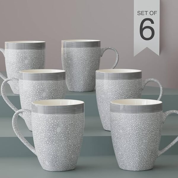 The Earth Store  Mugs, Ceramic Tea Cups, 280 ML