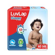 LUVLAP DIAPER 60 PANTS NB