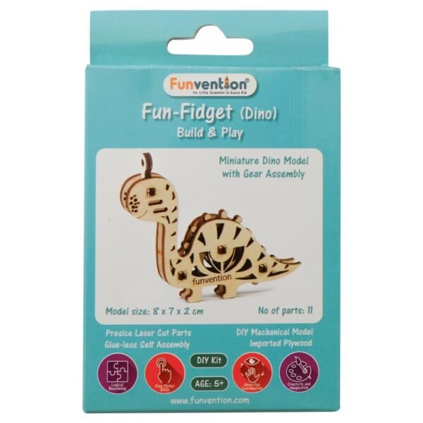 Funvention DIY Dino Fun-Fidget 3D Puzzle (5+ yrs