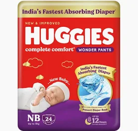HUGGIES 24 PANTS  NB SIZE