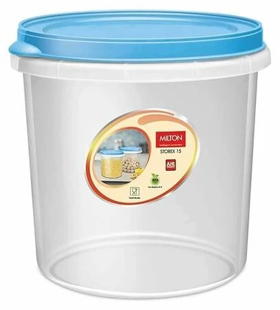 Milton Storex Plastic Container with Lid, 15-Liter, Transparent
