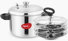 pigeon 4 plate idli maker STAINLESS STEEL