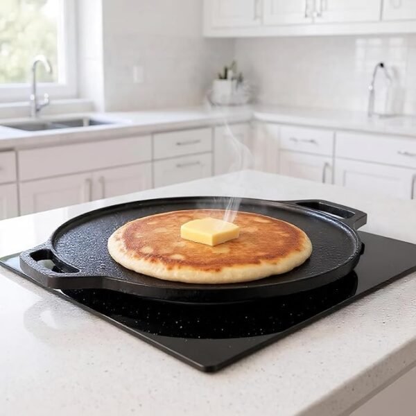 Solimo  Cast Iron Dosa Tawa, 12 Inches