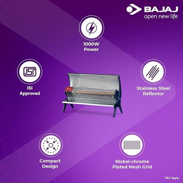 Bajaj Flashy Radiant Room Heater 1000w