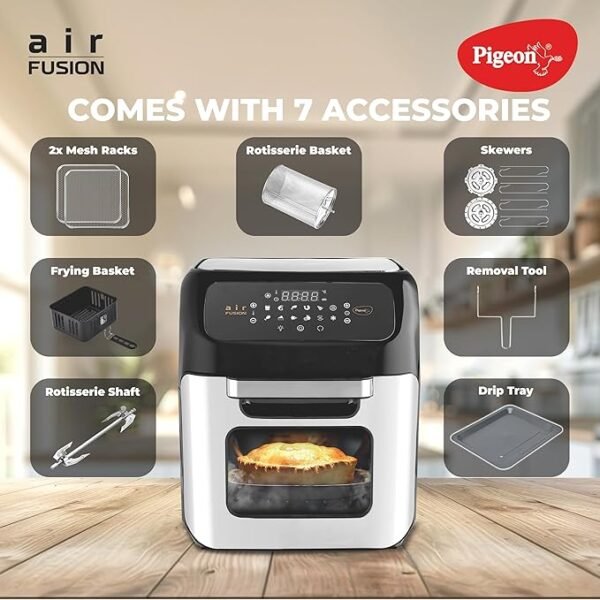 Pigeon by Stovekraft Air Fryer Oven 12L | 1800W | 2-in-1 Appliance
