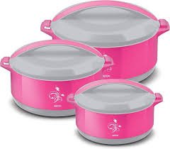 MILTON RAINBOW CASSEROLE SET OF 3
